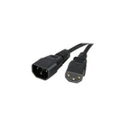 StarTech Câble dâââ€š¬ââ€ž¢alimentation PXT1002 de 2 pi-Câble d’alimentation IEC 60320 C14 et ports d’alimentation IEC 60320 C13 pour une connexion efficace