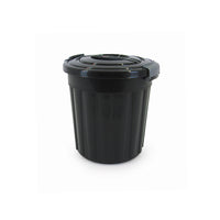 Poubelle À Pédale Mistral Classique - 19 Litre - Noir-Poubelles à pédale