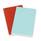 Moleskine – Cahier quotidien Volant, format de poche, uni, orange corail et bleu algue-marine, Paquet de 2-80 pages, format uni
