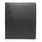 Ashlin® - Reliure de luxe LEONE à 3 anneaux, 1 po, noir, (P7207A-08-01)-Reliure de luxe à 3 anneaux avec poche horizontale à gauche.