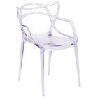 Chaise d’appoint transparente empilable série Nesting (FH-173-APC-GG)-S'empile jusqu'à 8 chaises