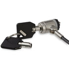 StarTech – Câble de sécurité à clé avec bouton de verrouillage, pour ordinateur portatif-Protégez votre ordinateur portable ou tout autre appareil contre le vol grâce à ce câble de sécurité à clé