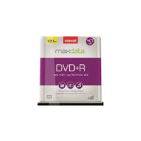 Maxell - Disques DVD+R tour de 100-DVD+Rs 4,7 Go 120 minutes (axe 100 carats) 4,7 Go 120 min Vitesse d'enregistrement 16x Pour enregistrement avec lecteurs DVD + R/RW Lecteur/compatible avec les lecteurs DVD-ROM