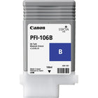Canon – Réservoir d'encre bleue PFI-106 (130 ml) pour IPF6300 / 6400 / 6450-Bleu