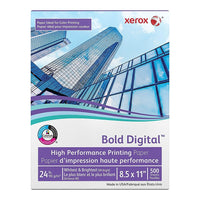 Papier d’impression certifié FSC Bold Digital de Xerox, 24 lb, 8,5 po x 11 po, blanc, 500 feuilles (3R11540PY)-Dimensions (po) : 8 1/2 x 11