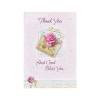 Cartes de remerciement, Thank You And God Bless You, 12/paquet-À l’intérieur : Our hearts were blessed by your thoughtfulness