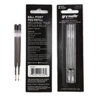Gry Mattr - Recharge pour stylo à bille - Noir, Paquet de 2-Encre noire