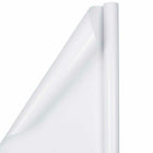 JAM Paper -  Emballage cadeau - Papier d'emballage brillant - 25 pieds carrés par rouleau - Blanc - 2/paquet-Taille : 50 pieds carrés au total (25 pieds carrés par rouleau)