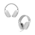 Logitech - Zone Vibe 100 Casque d'écoute léger sans fil avec Micro anti-bruit de fond - Blanc-Technologie antibruit : Grâce à du filtrage spatial et au traitement numérique du signal (DSP), le casque antibruit avec microphone capture votre voix clairement et élimine les bruits de fond