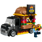 LEGO - Le camion à hamburgers City - 194 Pièces-Repliez la trappe pour servir les clients et affichez une pancarte de hamburger grillé à la flamme.