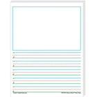 Ressources Créées Par L'Enseignant Smart Start 1-2 Article, Paquet de 200 (TCR76541)-Papier de 1-2 étages a de l'espace pour une image et des lignes avec un espacement de 5/8 po