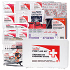 First Aid Central - Trousse de premiers soins règlementaire CSA - Type 3 - Intermédiaire - Petite - Plastique-Emballée dans un boîtier en plastique mural durable avec logo de premiers soins bilingue.