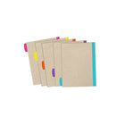 Avery - Intercalaires réversibles Big Tabâ„¢ - 5 onglets - papier Kraft-Écrivez et imprimez sur les étiquettes d'onglets blanches de formes personnalisées incluses en utilisant votre imprimante laser ou jet d'encre