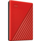 Western Digital - Disque dur portable My Passport de 2 To - Rouge-Password protection + 256-bit AES hardware encryption