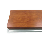 Urbann - Lutrin Y55 sans roulettes, aluminium et bois, cognac-Dimensions hors tout : 610 mm X 510 mm X 1143 mm (24" X 20" X 45")
