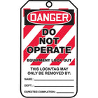 Étiquettes de verrouillage de sécurité, Danger; Do not operate, SAU786, 25/paquet-Langue : anglais