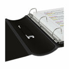 Staples - Reliure Better, 4 po, noir,-Construction en poly rigide, avec coutures en caoutchouc