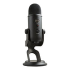 Blue Yeti USB Condenser Microphone - Blackout-Custom three-capsule array: This professional USB mic produces clear, powerful, broadcast-quality sound for YouTube videos, Twitch game streaming, podcasting, Zoom meetings, music recording and more