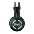 Havit - Casque d'écoute de jeu H2212U USB 7.1 son surround, fini caoutchouté avec microphone et voyant DEL, noir-Suppression de bruit