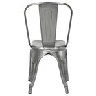 Nicer Furniture - chaise de salle à manger latérale industrielle empilable de style Tolix - bronze à canon-Conception légère