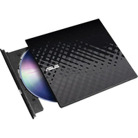 ASUS - Lecteur DVD externe Slim 8x DVD+/-RW-Lecture et enregistrement de DVD+/-R jusqu'à 8x, de CD-R  jusqu'à 24x et de DVD-RAM jusqu'à 5x