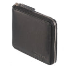 Roots - Porte-monnaie zippé - Noir-Noir - Cuir