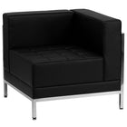 Flash Furniture – Ensemble modulaire 6 avec 6 fauteuils de centre Hercules Imagination, noir-Dimensions : 27 1/2 haut. x 28 à 28,5 larg. x 28 1/2 prof. (po)