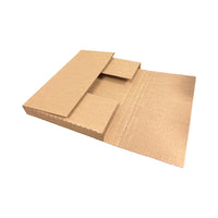 Abbey - Boîtes d'expédition à pliage facile - 8 1/2 po x 11 po x 2 po - kraft - paquet de 100-Dimensions : 8 1/2 larg. X 11 long. (po)