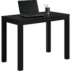 Dorel – Bureau Parsons avec tiroir, noir-Offre une grande surface de travail