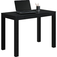 Dorel – Bureau Parsons avec tiroir, noir-Offre une grande surface de travail