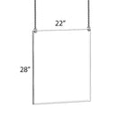 Azar Displays – Cadre pour affiche, 28 x 22 po (172728)-Le cadre suspendu affiche les renseignements du plafond, maximisant l’occasion de publicité