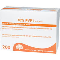 Safecross – Tampons de préparation antiseptiques avec povidone iodée, 1200/paquet (6894)-Type : Tablette