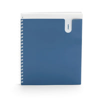Poppin – Cahier de notes spiralé de poche à un sujet, 11 x 8 1/2 po, 80 Pages, bleu ardoise-1 sujet comprend 80 feuilles lignées avec des pages micro-perforées
