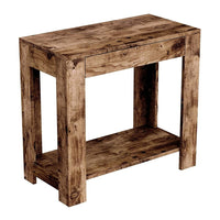 Safdie & Co. 24L Table D’Appoint - Bois Brun Récupéré 1 Tiroir 1 Étagère-Taille compacte à utiliser comme table de chevet ou table d'appoint.