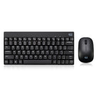 Adesso - WKB-1100CB Mini clavier et souris sans fil résistant aux éclaboussures-Les trous de drainage dans le clavier empêchent les dommages causés par les déversements accidentels d'eau, de coke ou de café