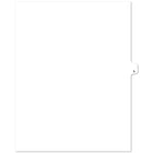 Southwest - Onglet "L" -  coupe 1/26 -  aucun trou -  blanc -  25 par paquet-Onglets d'index et de juridique