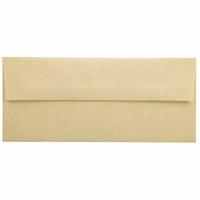 JAM Paper #10 Enveloppes de parchemin d'affaires - 4,125" x 9,5" - Or antique recyclé - Paquet de 50-Couleur : Or antique