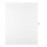 Mark Maker – Onglets séparateurs juridiques blancs, 1/15 onglets, format lettre, sans trous, numéro 83, 25/paquet-Onglets séparateurs blancs, 1/15 onglets