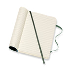 Cahier de Poche Classique Moleskine - Couverture Souple - Règle - 3,5" X 5,5" - Vert Myrte (629148)-192 pages, format ligné