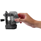 Bostitch Taille-crayon manuel multi-supports, noir (MPS2-BLK)-Le bac translucide surdimensionné s'enlève rapidement pour une élimination instantanée des déchets et un nettoyage de la lame de coupe