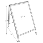 Azar Displays – Chevalet pour affichage double, 40 x 30 po (300247)-Cadre encliquetable pour un remplacement rapide des affiches