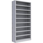 Metalware – Étagère sans boulons RK235, 10 tablettes, 36 x 12 x 76 po, gris clair-Système de tablettes ajustables offrant un espace de rangement solide, mais économique qui convient à vos besoins