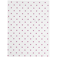 JAM PaperMD – Chemise faite à la main avec points bourgogne, blanc, paquet de 12-Taille : 9 x 12 po