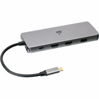 IOGEAR - Station d'accueil compacte Pocket Dock Pro USB-C Triple HD avec PD 3.0-Développez rapidement le port USB-C de votre ordinateur portable jusqu'à 11 ports