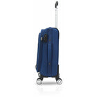 TUCCI Italy - TURISTA Valise à roulettes 20 po - Bleu-Intérieur de luxe