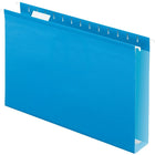 Pendaflex Chemises suspendues renforcées très grande capacité, expansion de 2 po, format légal, bleu, 10/boîte-Lisières de renforcement en polylaminé au niveau des bordures supérieures et au fond de la chemise, pour une durabilité supérieure