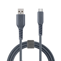 Basic Tech - Câble Micro USB de 3 pi, Charbon-elegant et sans enchevêtrement