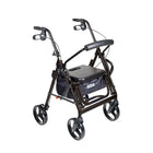 Drive Medical - Fauteuil de transport/rollator Duet noir-Noir, aluminium