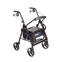 Drive Medical - Fauteuil de transport/rollator Duet noir-Noir, aluminium