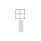 Wamaco - Panneau grillagé de 2 pi x 6 pi, chrome, paquet de 2-Solution idéale pour vitrine de commerçant, foire commerciale et présentoir multiusages